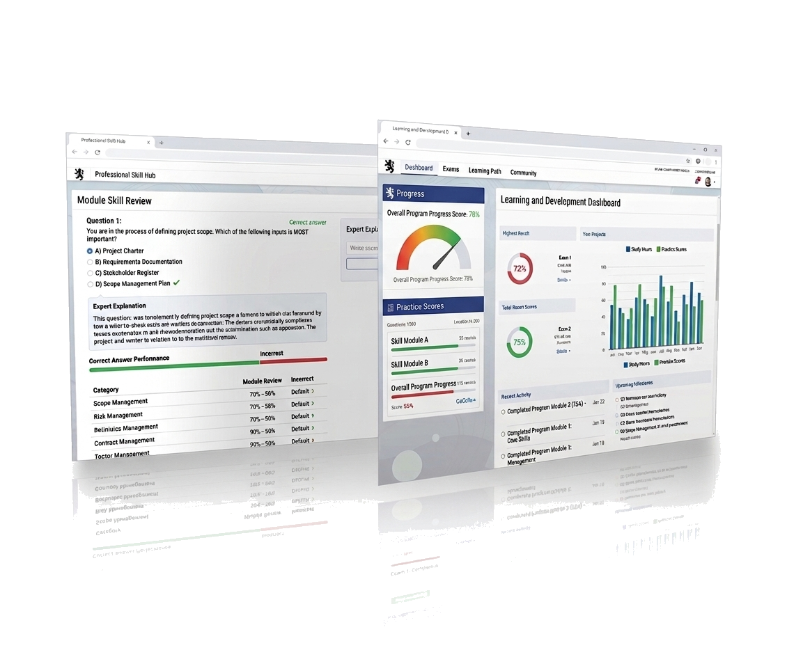 Lanka Capital Exam progress dashboard preview